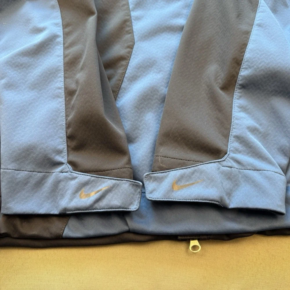 Nike Tour Golf Jacket Men's Large Lightweight Blue Full‎ Zip Pockets
